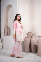 Pink & White Ombre Suit
