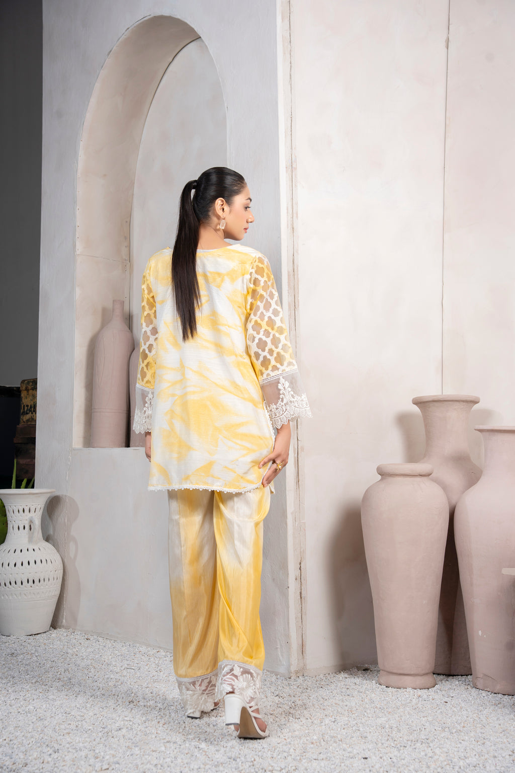 White & Yellow Ombre
