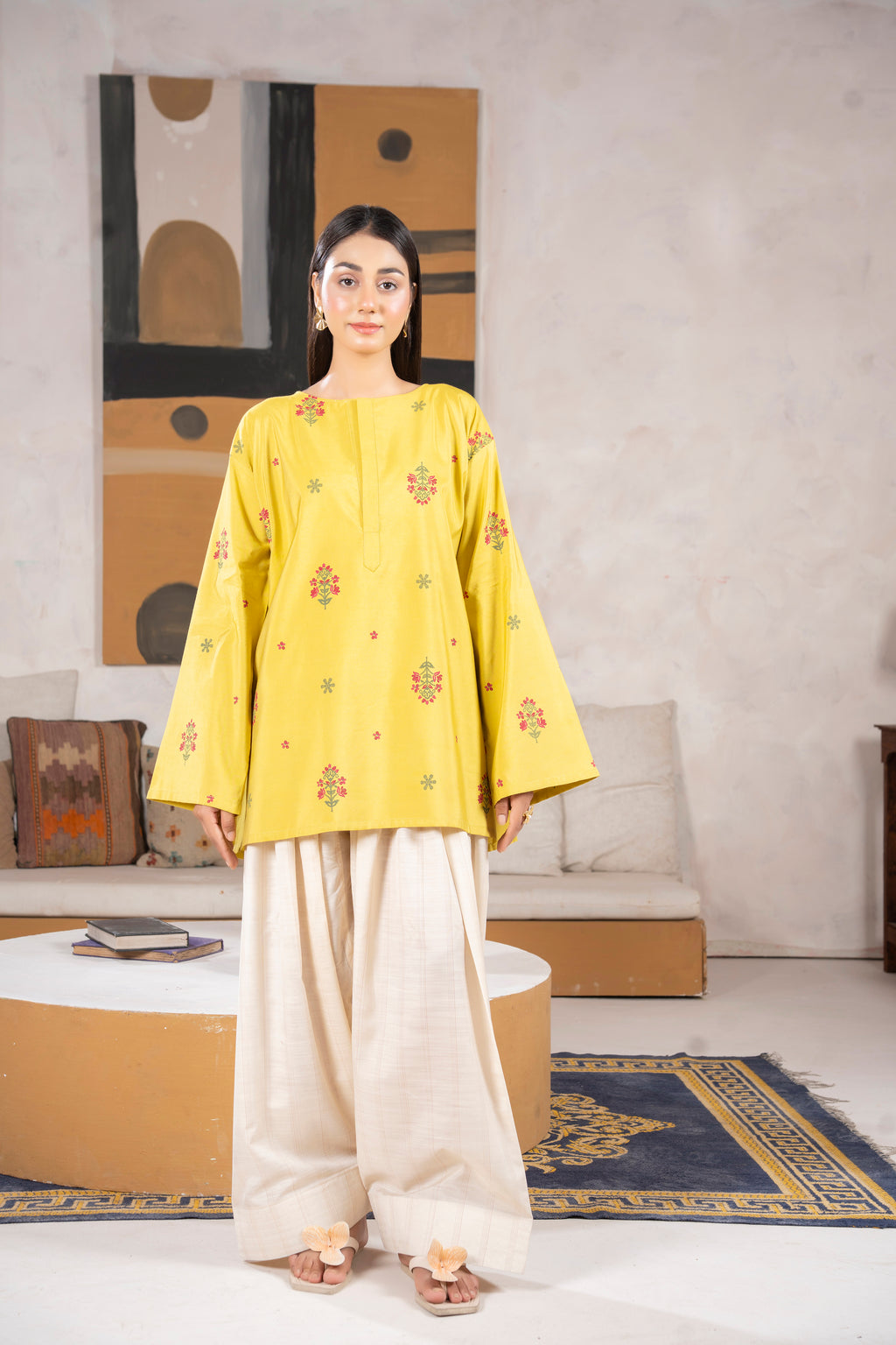 Yellow Floral Suit